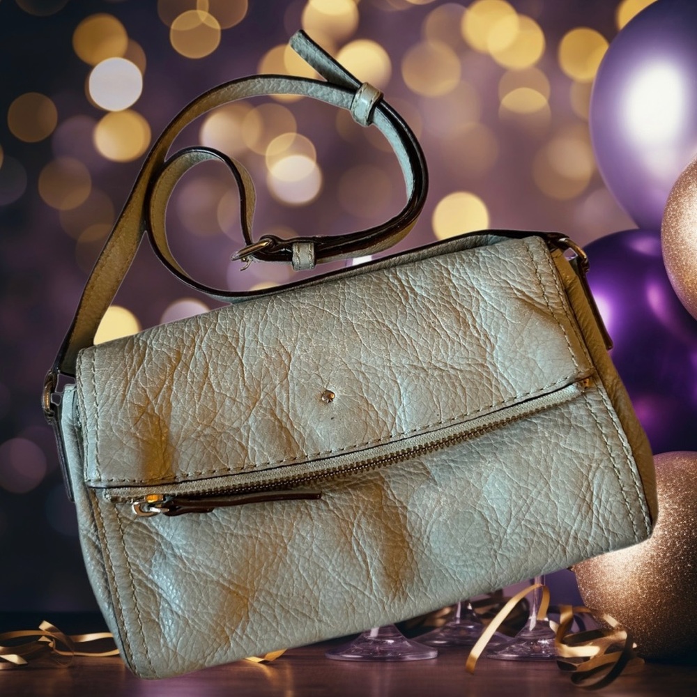 Kate Spade ♠️ New York Leather Fold Over Crossbody Bag